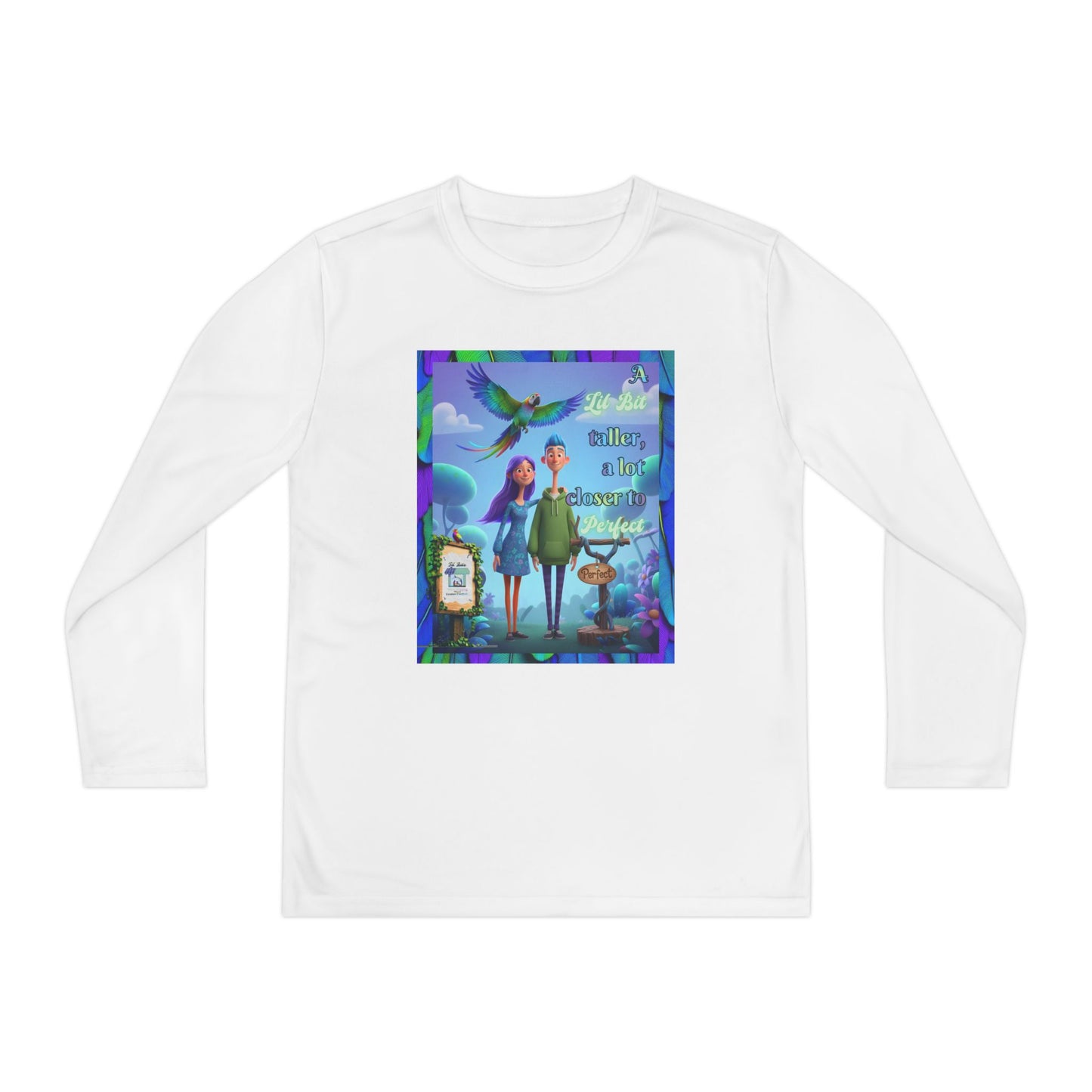 Youth Long Sleeve Tee - 'A Lil Bit taller, a lot closer to Perfect' - Lil Bits of Perfection Collection