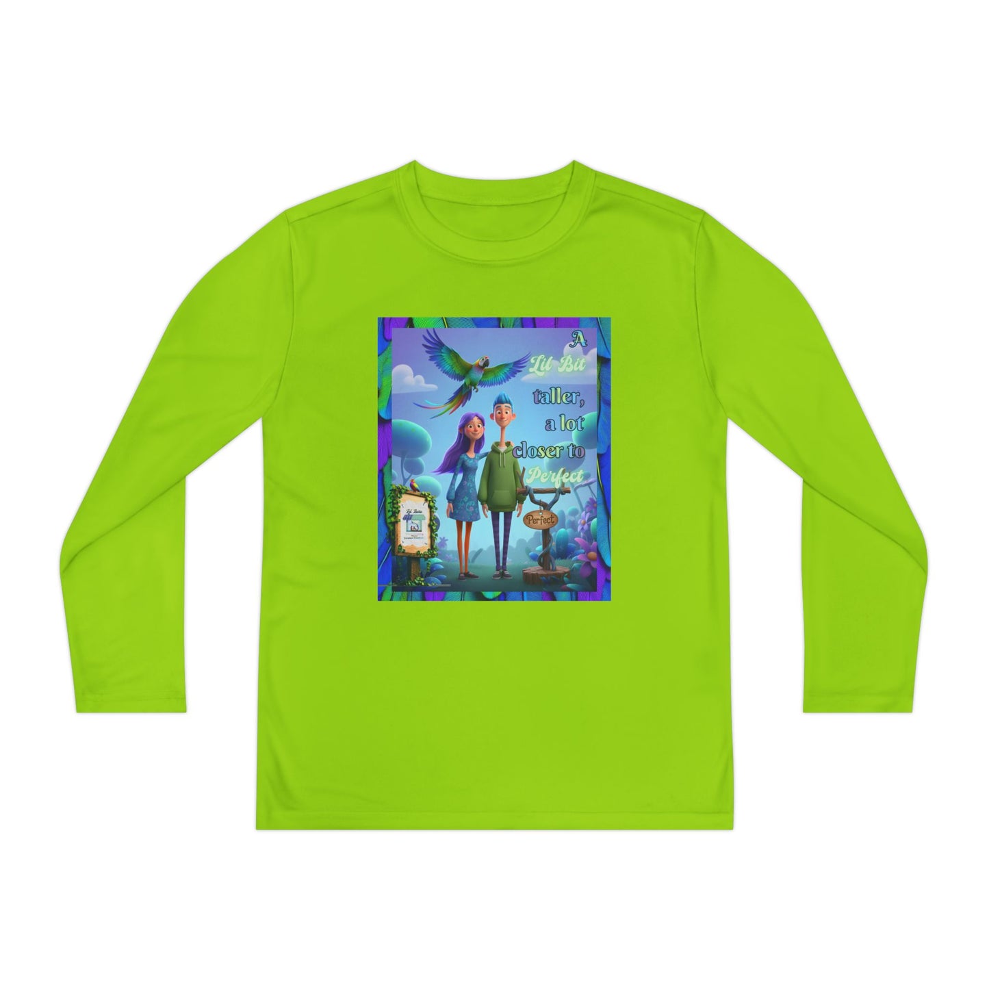 Youth Long Sleeve Tee - 'A Lil Bit taller, a lot closer to Perfect' - Lil Bits of Perfection Collection