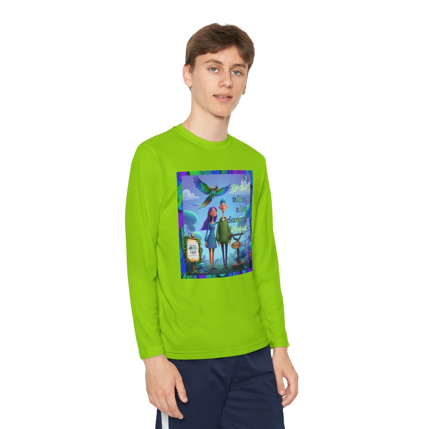 Youth Long Sleeve Tee - 'A Lil Bit taller, a lot closer to Perfect' - Lil Bits of Perfection Collection