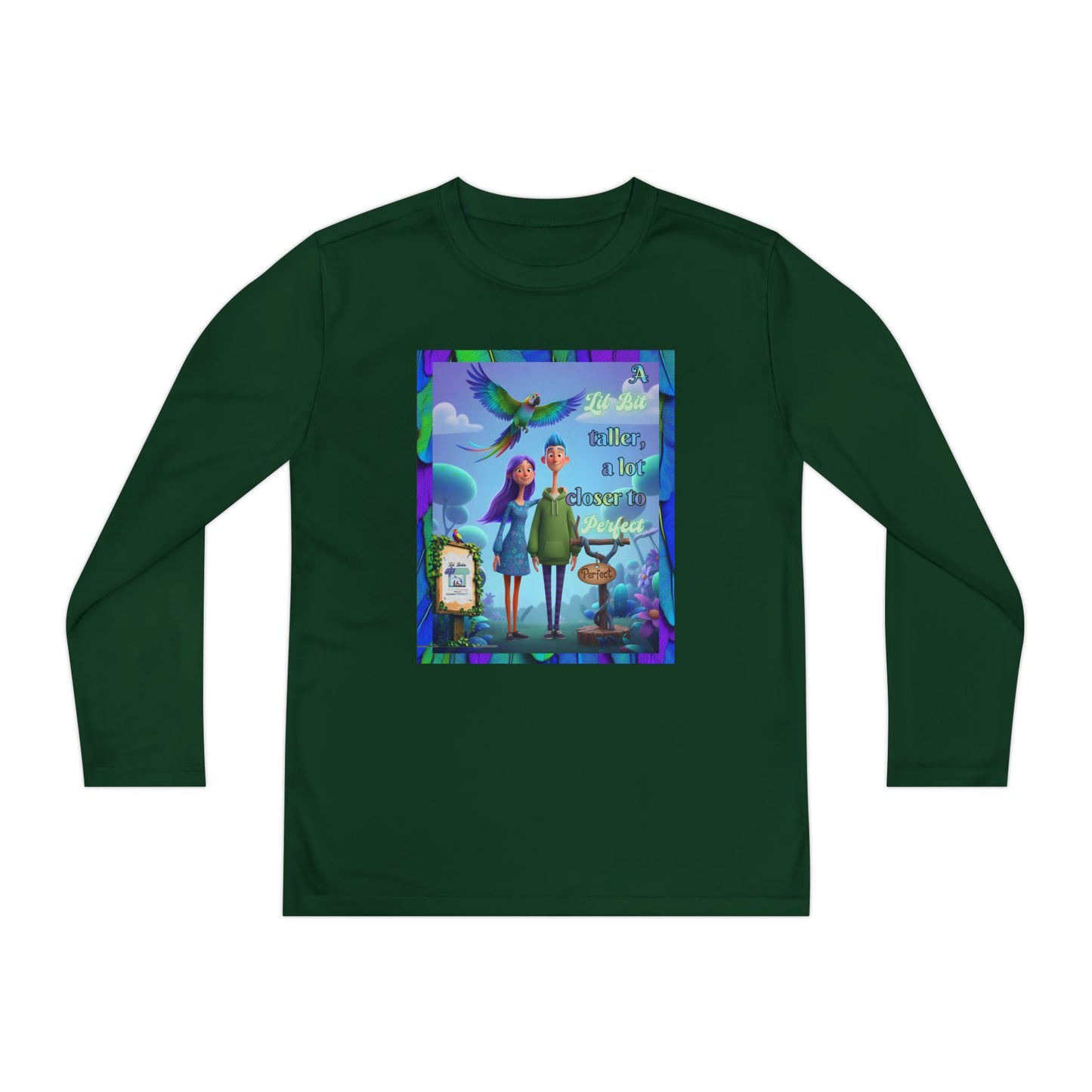 Youth Long Sleeve Tee - 'A Lil Bit taller, a lot closer to Perfect' - Lil Bits of Perfection Collection