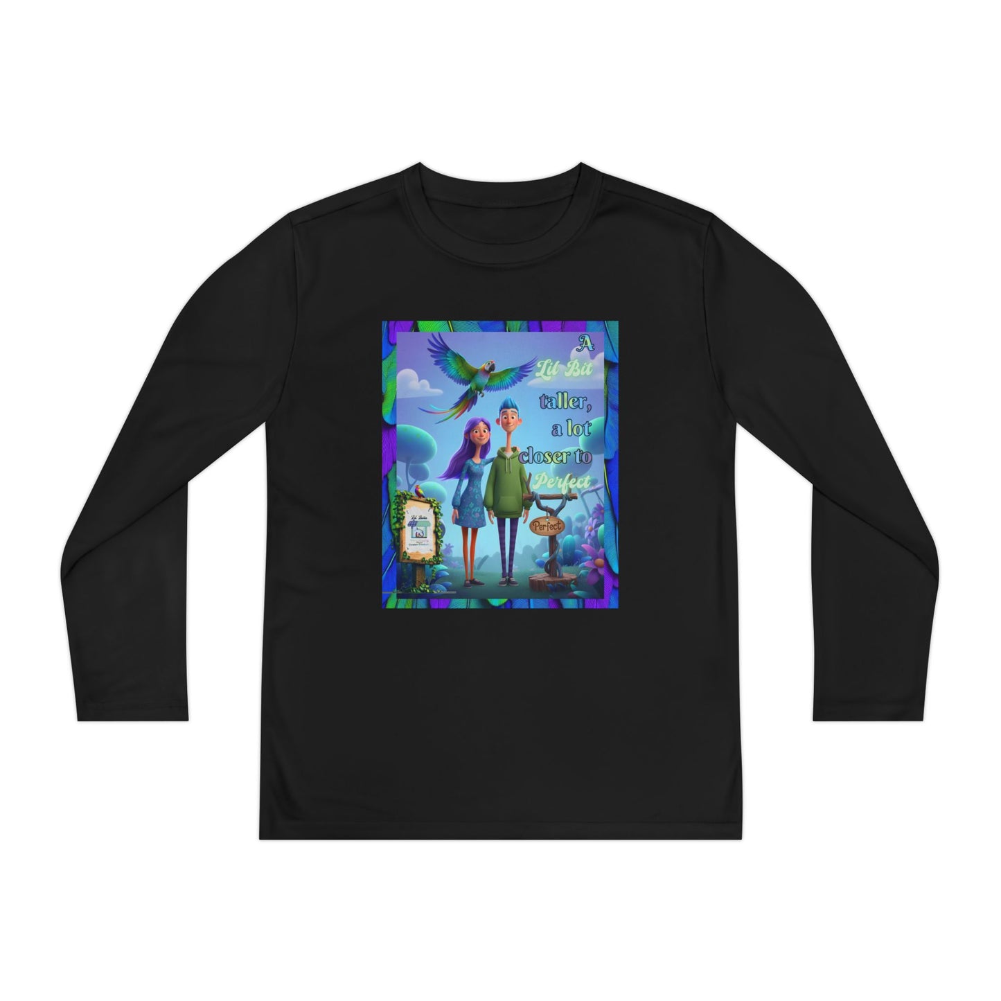 Youth Long Sleeve Tee - 'A Lil Bit taller, a lot closer to Perfect' - Lil Bits of Perfection Collection