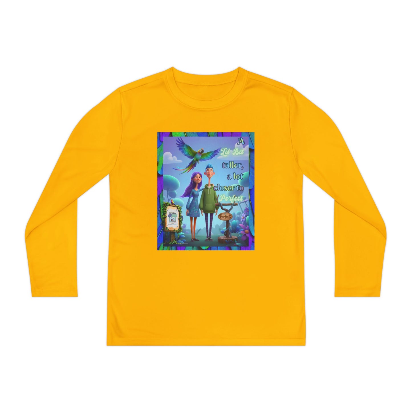 Youth Long Sleeve Tee - 'A Lil Bit taller, a lot closer to Perfect' - Lil Bits of Perfection Collection
